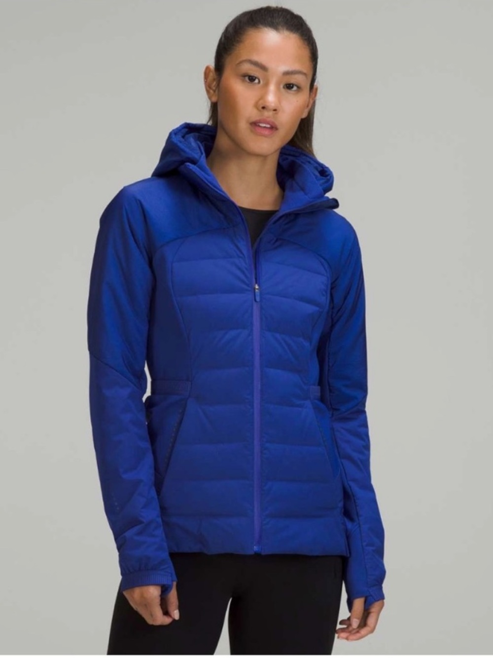 NWOT Lululemon Down for It All Jacket Goose Down Full Zip Coat Psychic Size 12